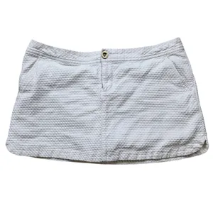 Lilly Pulitzer Womens Seersucker Skort Mini Skirt White Sz 10 Preppy thumbnail 2