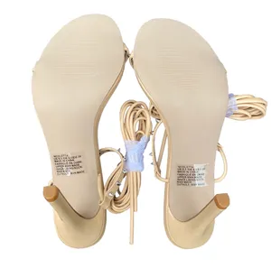✨ NEW ShoeDazzle Size 8.5 Nicoletta Nude Beige Studded Strappy Sandals Stilettos Heels $50.00 ✨ thumbnail 6