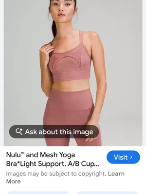 Lululemon Nulu and mesh yoga bra thumbnail 4