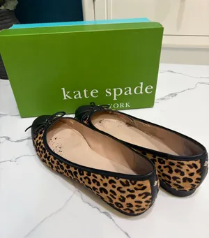 Kate Spade leopard flats thumbnail 1