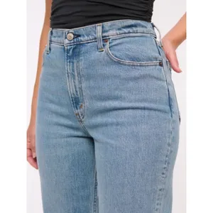 Abercrombie Curve Love Ultra High Rise 90's Straight Jeans Medium Wash Size 26L thumbnail 2
