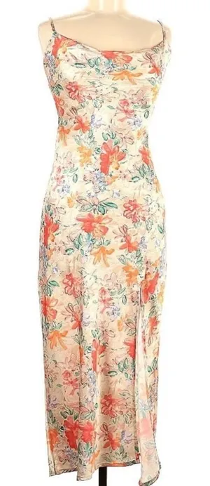 Paper Heart Cowl neck midi floral dress thumbnail 1