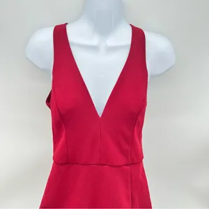 Lulu's Bold Red Backless Dress w/Front Slit Over Left Thigh-Size XS thumbnail 2