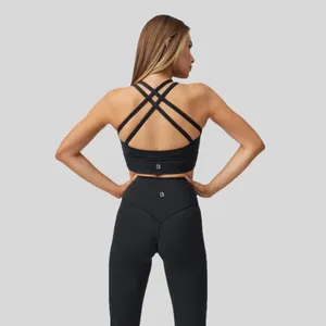 💖 BuffBunny Strappy Black Spotted Sports Bra thumbnail 2