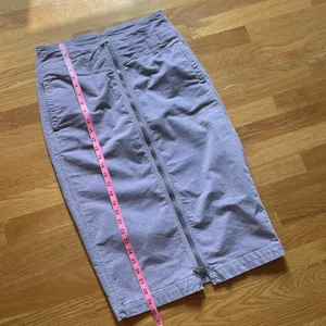 We The Free Purple Lavender Midi Skirt Women’s Size 29 Corduroy Front Zip thumbnail 7
