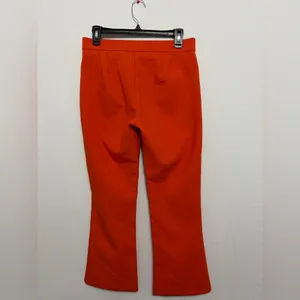 ZARA Orange Dress Pants Women’s Size M Straight Leg(A282)✨ thumbnail 8