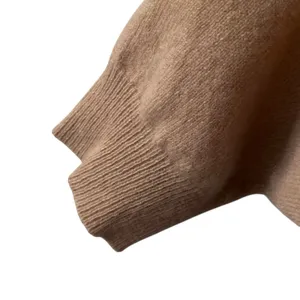 CRUSH‎ Luxe Plush Ultra Soft 100% Cashmere V Neck Cozy Sweater Sz 3 Large Tan thumbnail 3