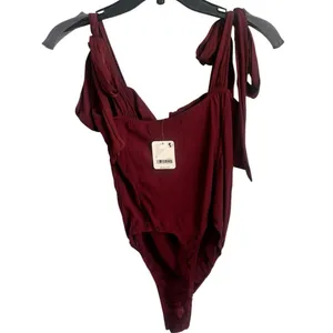 Free People x Intimately FP Lola Bodysuit In Precious Wine NWT S thumbnail 3