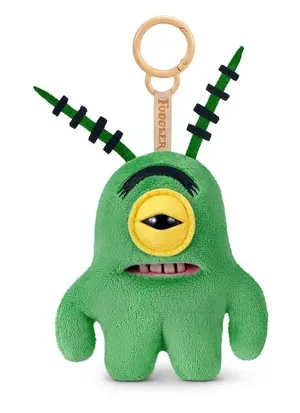 Fuggler nwt SpongeBob 5 inch Sheldon Plankton Funny Ugly Monster Plush Keychain thumbnail 1
