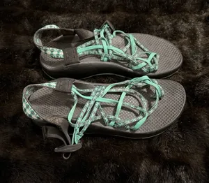 Chaco ZX/3 Womens Sandals Green Dual Adjustable Stap Classic Sport Outdoor US 8 thumbnail 1