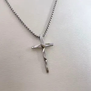 Cross Pendant Necklace for Men Women Streetwear Hip Hop Punk Unisex Style thumbnail 2