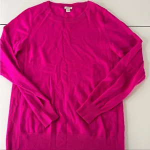 J‎ crew pink sweater M thumbnail 1