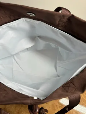 Modern Picnic Insulated Lunch Tote Brown Nylon Cooler Bag NWT Reusable Work thumbnail 4