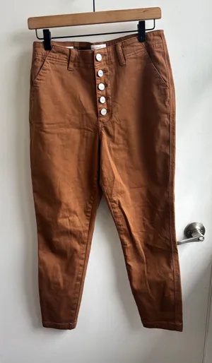 Bohme Caramel High Rise Tapered Pants‎ Size 29 boho layered cabincore minimalist thumbnail 1