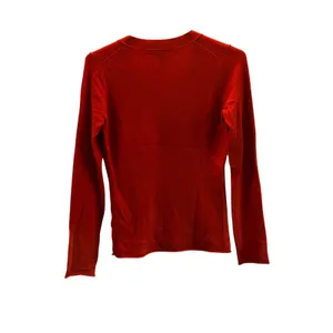 Banana Republic Italian cashmere orange V-neck sweater Small preppy fall thumbnail 3