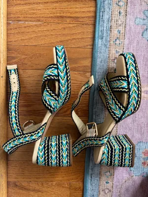 Marc Fisher Woven Heeled Sandals thumbnail 3