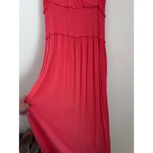 New Womens Time & Tru Maxi Dress Super Soft Rayon Spandex Stretch Pink size XXL thumbnail 4