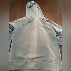 The North Face Sweatshirt Hoodie Women's S Long Sleeve Graphic Logo Pocket Blue thumbnail 8