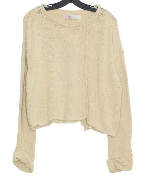 Free People Beach Sweater Oversized Coastal Beachy Boho Slouchy Y2K Small Flaws thumbnail 1
