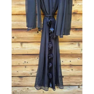 NWT Elliatt Black Long Sleeve Gown Dress Size S thumbnail 8