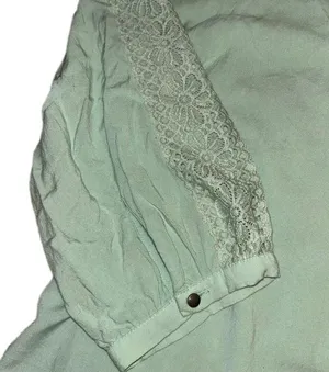 Torrid 1x Teal Floral 3/4 Sleeve Top thumbnail 4
