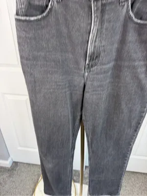 Abercrombie & Fitch Curve Love Ankle Straight Jeans Sz 28/6 Ultra High Rise thumbnail 4