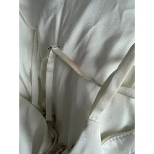 Azazie‎ x Barbie White Satin Ruched Corset Maxi Dress Side Slit Formal Gown thumbnail 6
