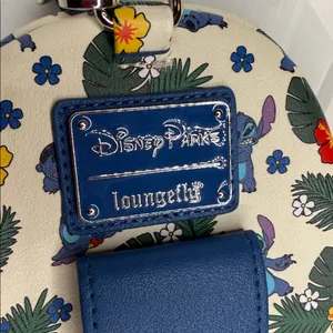 NWOT Disney Parks LOUNGE FLY mini stitch & lilo wristlet Fanny pack backpack thumbnail 3