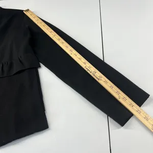 Crea Concept Blazer Jacket Womens Size 8 Black Knit Patch Pockets‎ Formal Wool thumbnail 15