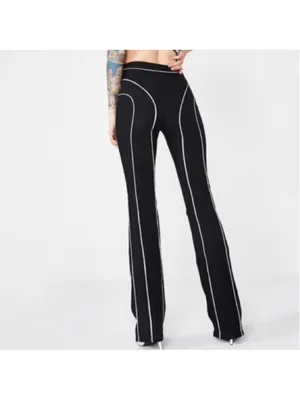 I.AM.GIA Euphoria Black Jet Pants Knee Cut Out thumbnail 2