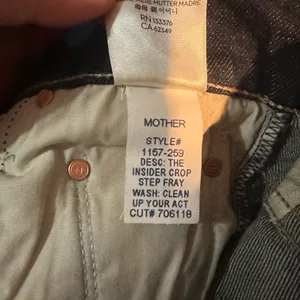 MOTHER Denim the Insider Crop Step Fray thumbnail 11