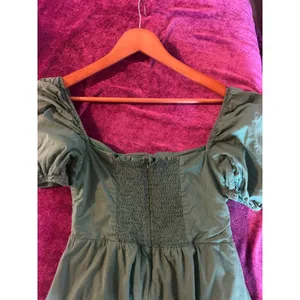 O.P.T. River Midi Dress GORGEOUS COLOR Pockets Green ROMANTIC PRAIRIE Size M thumbnail 7