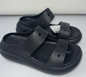 New Crocs Classic Crush Sandal Black High Heel - LIMITED EDITION NWT Size W9 M7 thumbnail 6