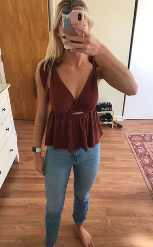 Free People Tie Shirt thumbnail 2