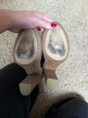 Bamboo tan open toe bootie thumbnail 6