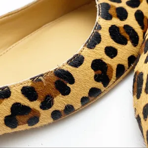 J. CREW Factory Animal Print Calf Hair Almond Toe Slip On Loafers Size 6 Casual thumbnail 11