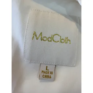 ModCloth Ivory Satin Sweetheart Fit Flare Mini‎ Dress Pockets Bridal Rehearsal L thumbnail 3