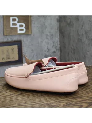 NWT Isotoner Leather Faux Fur Moccasin Slippers Evening Sand Pink XL (9.5-10.5) thumbnail 3
