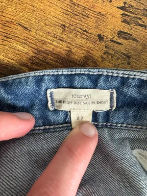 Madewell High-Rise Sailor Shorts Curvy Denim thumbnail 7