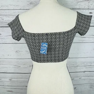 Free People Intimately Brami Lucky Now Medium Crop Top Off-Shoulder Stretch thumbnail 6