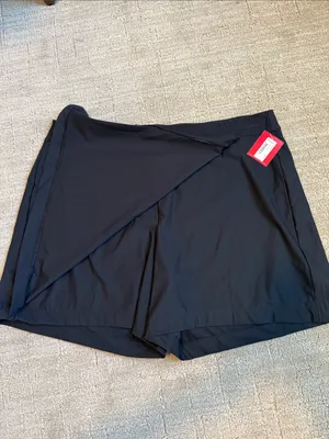 Spanx Sunshine Skort 6" XL Very Black Women Pull-On NWT thumbnail 6