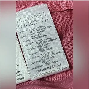 Hemant & Nandita Pink Floral Bella Bodysuit Size XS‎ thumbnail 7