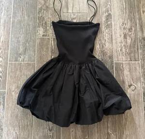 ZARA Women Mixed Rib Poplin Balloon Dress thumbnail 4