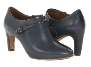 Ecco Nephi buckle leather bootie grey thumbnail 1