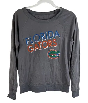 University‎ of Florida Gators Women’s Fit Gray Long Sleeve Tee Size Small thumbnail 1
