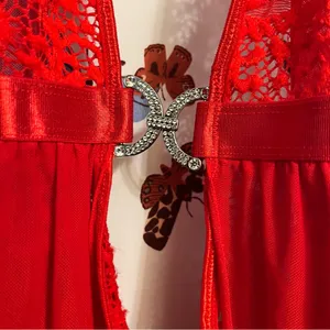 ❗️Clearance last chance❗️ Elegant Red Lace Lingerie one piece thumbnail 4