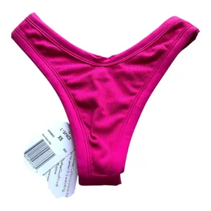 L*Space Anna Bitsy Cut Bougainvillea Pink Ribbed Bikini Bottom Women’s XS NWT thumbnail 5