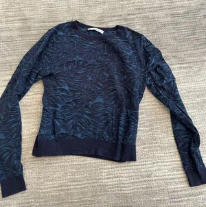 Zara turquoise knit sweater thumbnail 1