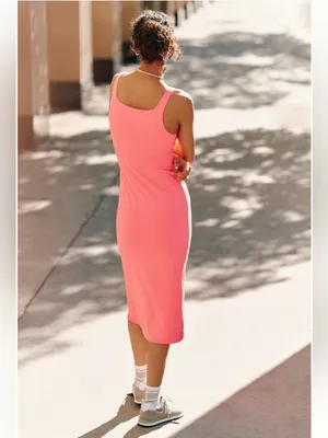 Anthropologie Daily Practice Sleeveless Scoop-Neck Slim Midi Dress thumbnail 3