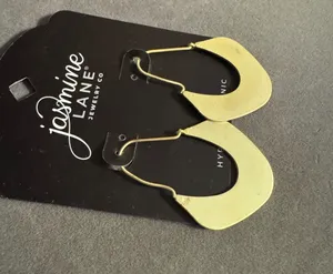 Jasmine Lane Statement Dangle Earrings Gold thumbnail 4